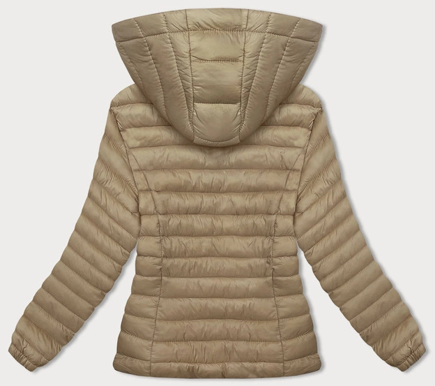 Przejściowa pikowana kurtka damska beżowa (16M9101-254)