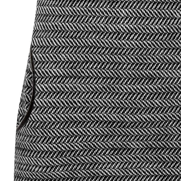 TUNIKA W JODEŁKĘ Z KOMINEM CZARNO-BIAŁA (N5)