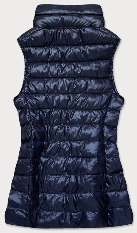 Pikowana kamizelka damska granatowa (7002)