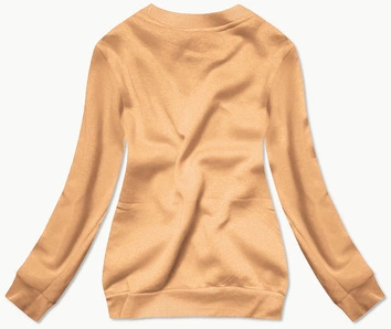 Bluza dresowa damska ze ściągaczami nude (W01-160)