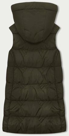 Bezrękawnik damski z kapturem s'west khaki (b8176-11)