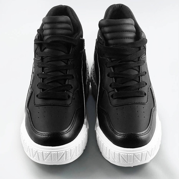 Damskie wyższe buty sportowe czarne (sg-139)