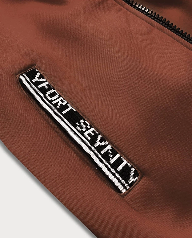 Sportowa bluza damska brązowa (amg-36)