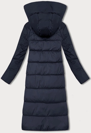 Kurtka zimowa z łączonych materiałów Libland ciemny granat (7820)