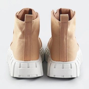 Sznurowane trzewiki beżowe (xa060)