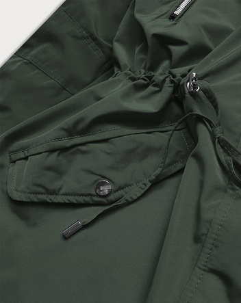 Dwustronna damska  kurtka zimowa khaki (w557big)