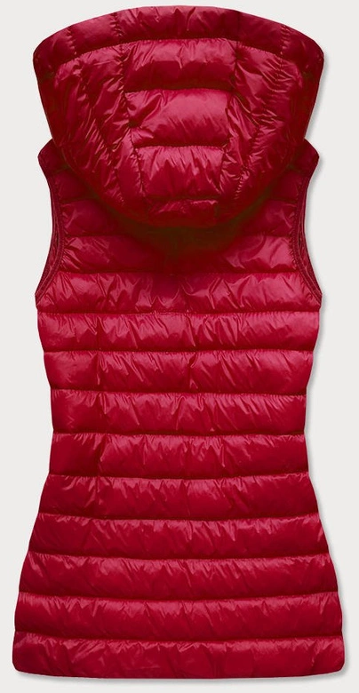 PIKOWANA KAMIZELKA DAMSKA BORDOWA (23039-6)