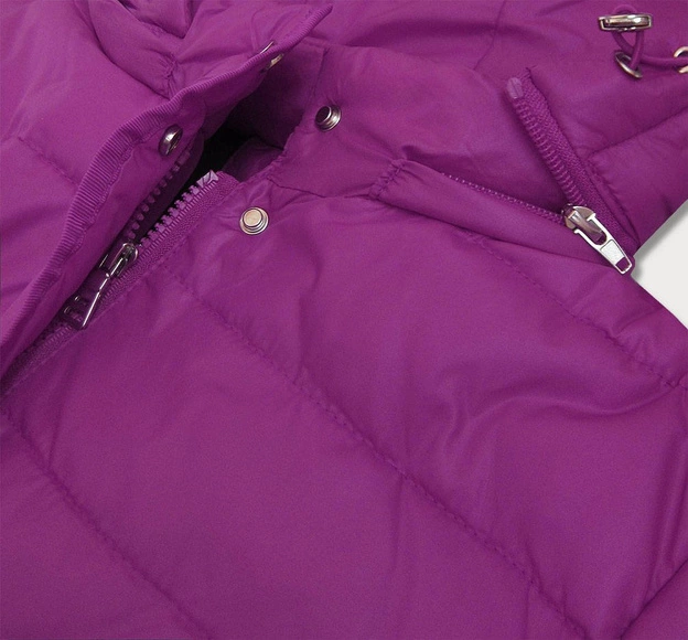 DAMSKA KURTKA PIKOWANA FIOLETOWA (W351)