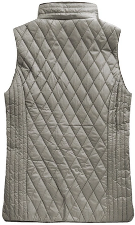 PIKOWANY BEZRĘKAWNIK Z KAPTUREM CAPPUCCINO (B1066-30)