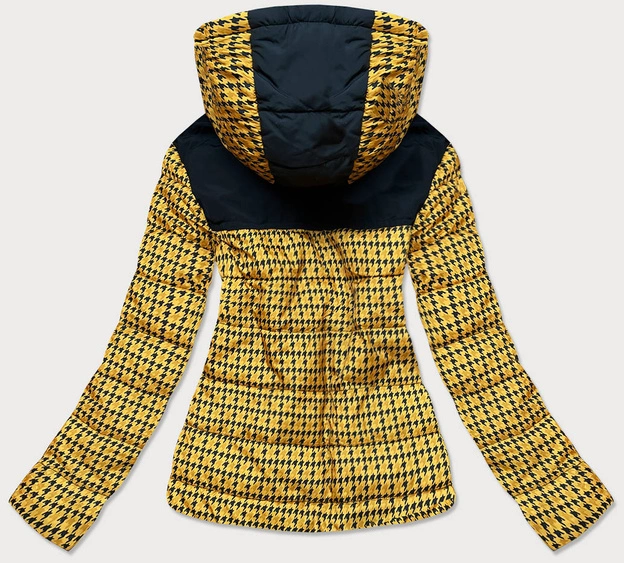 Sportowa kurtka przejściowa damska żołta (w706)