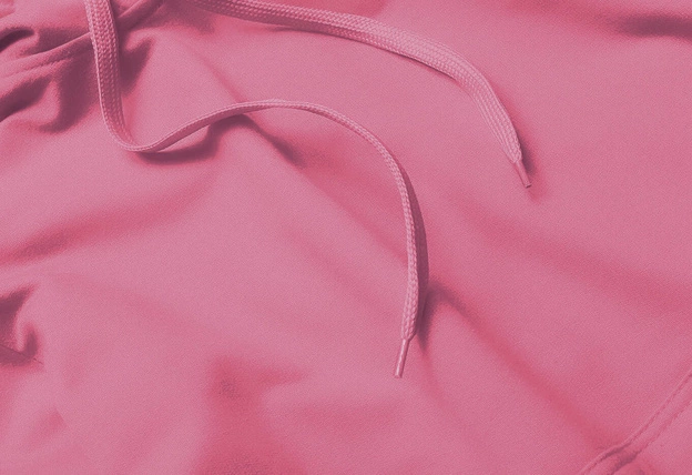 Cienka damska bluza kangurka brudny róż (W06-19-1)