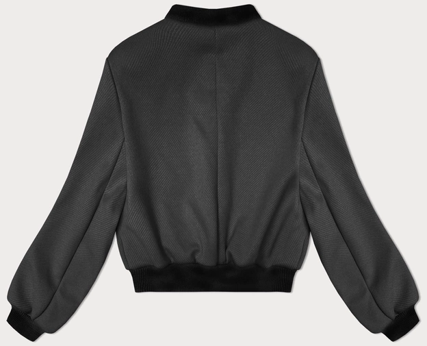 Krótka damska bomberka grafitowa (234003)