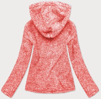 Pluszowa damska bluza melanż czerwona (HH008-5)