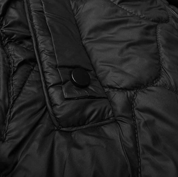 Pikowana kurtka damska J Style czarna (16M9269-392)