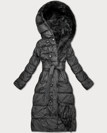 Zimowa kurtka dwustronna futerko Minority grafitowa (P3-6020-27)