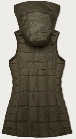 Bezrękawnik damski z kapturem S'West khaki (B8226-11)
