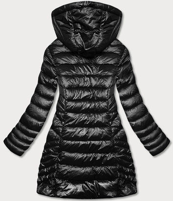 Lekka pikowana kurtka zimowa damska czarna (z2821-1)