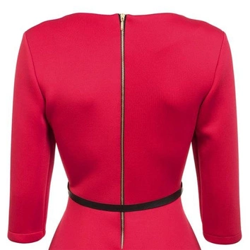 PIANKOWA SUKIENKA Z ZAMKIEM CZERWONA (S5000)