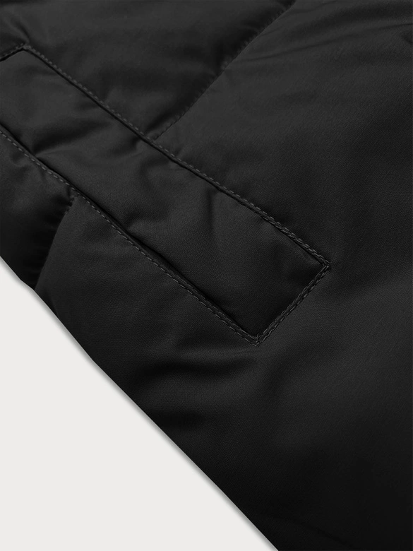 Dwustronna kamizelka damska baranek J Style czarna (16M9166-392)