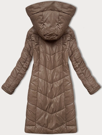Pikowana przejściowa kurtka damska S'West brązowa (B8302-14)