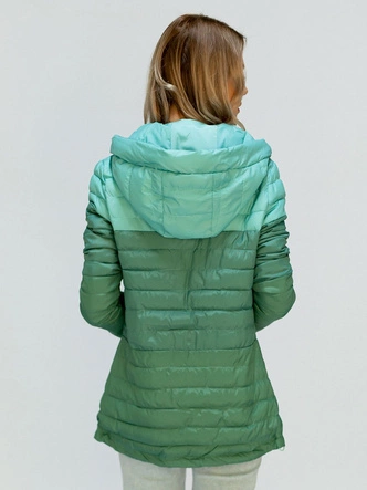 PIKOWANA KURTKA Z KAPTUREM MORSKA (W618)