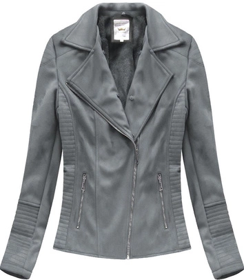 ZAMSZOWA RAMONESKA Z FUTERKIEM SZARA (6501BIG)