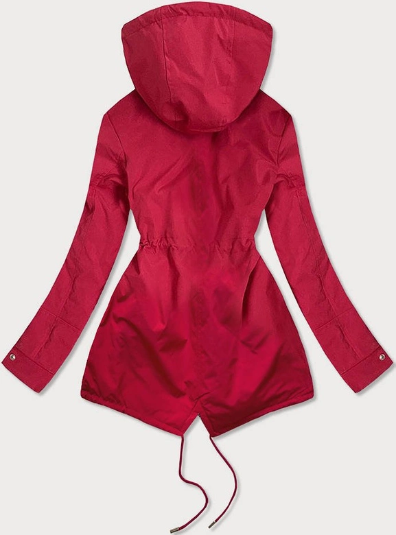 Dwustronna kurtka damska bordowa (br9762)