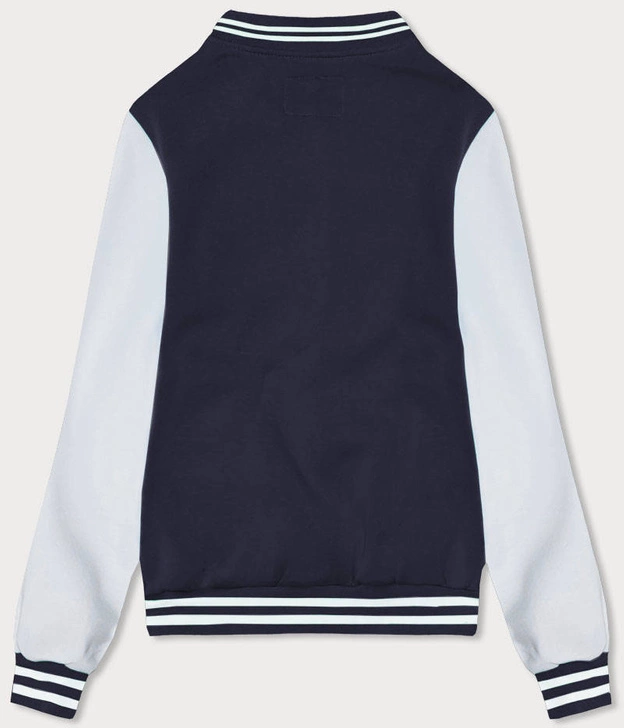 Damska bluza typu college granatowa (AMG-57)