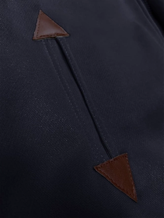 Rozpinana gładka bluza damska ciemny granat (2311)