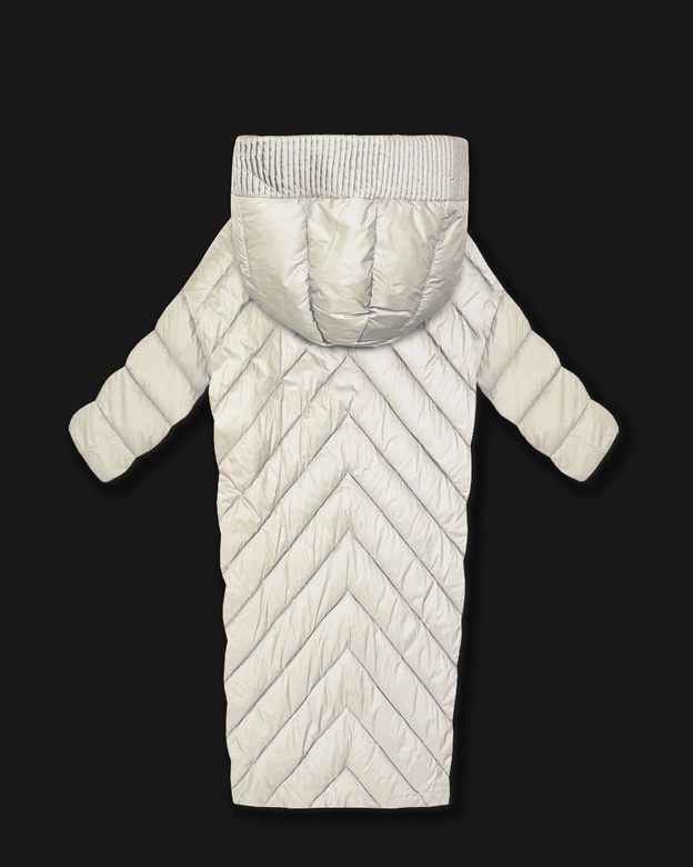 Kurtka zimowa typu nietoperz Minority ecru (P3-6026-12)