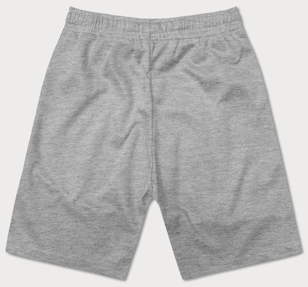 Dwukolorowe spodenki męskie szare (8K930-2)