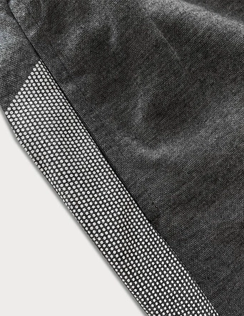 Krótkie spodenki męskie ciemne szare (8K923-5)