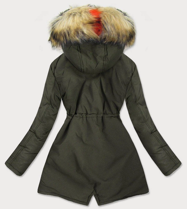 DAMSKA KURTKA ZIMOWA KHAKI (2010-1)