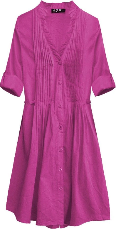 DŁUŻSZA GNIECIONA KOSZULA AMARANTOWA (1043)