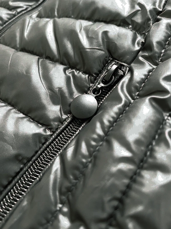 Damska kamizelka ze stójką khaki (B8233-11)