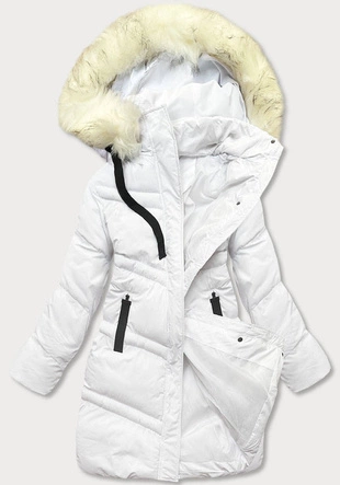 PIKOWANA KURTKA ZIMOWA BIAŁA (5M731-281)