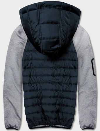 Męska kurtka-bluza granat-szary (8M905-215)