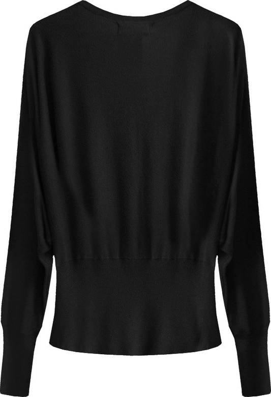 SWETER NIETOPERZOWY CZARNY (1549)