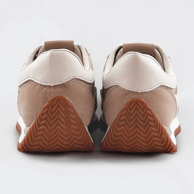 Buty sportowe damskie beżowe (dkb6052)