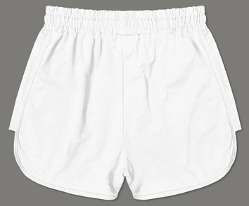 SPORTOWE SPODENKI DAMSKIE BIAŁE (8K951-1)