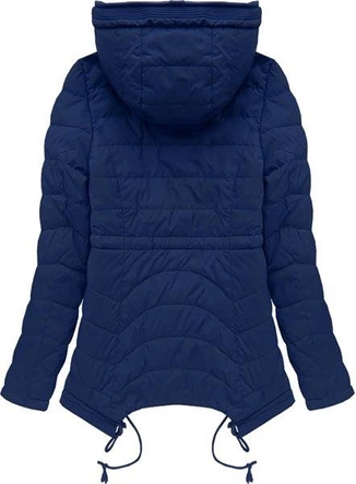 GRANATOWA KURTKA Z NIEREGULARNYM DOŁEM (201632)