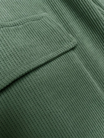 Casualowy komplet ze spodniami typu cargo oliwkowy (AMG-338A)