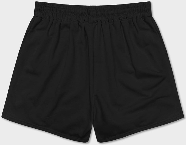 Dresowe spodenki damskie czarne (8K950-3)