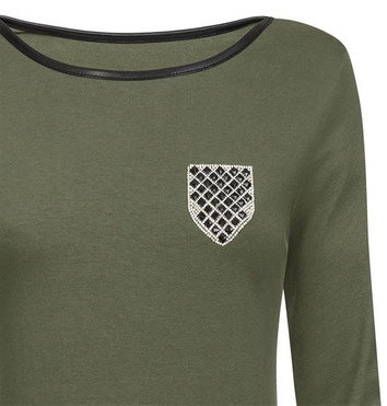 MINI SUKIENKA Z FALBANAMI KHAKI (0985)