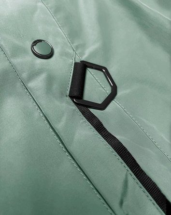 Lekko ocieplana kurtka damska z kapturem LHD jasny zielony (LHD-24589)