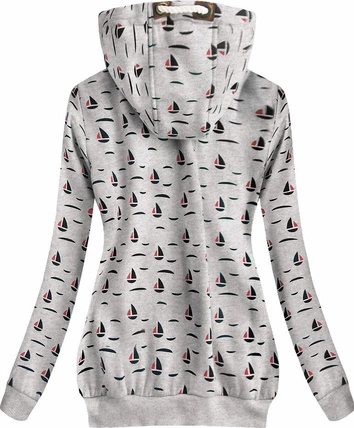 CIEPŁA BLUZA Z KAPTUREM SZARA (1912)