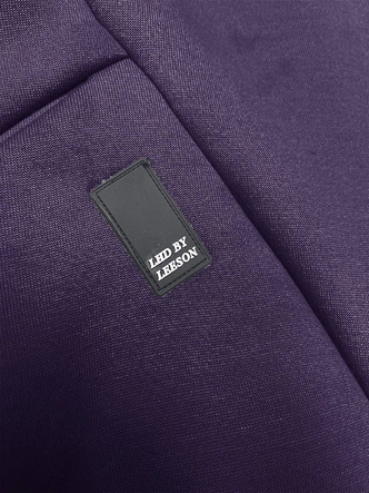 Luźna długa bluza damska ze ściągaczami fioletowa (AMG-332A)