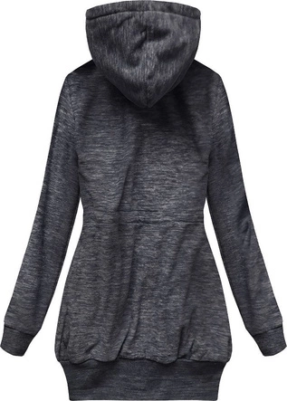 DŁUGA BLUZA POLAROWA GRANATOWA (394)