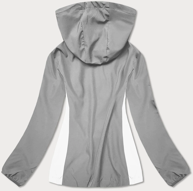 CIENKA BLUZA Z KAPTUREM SZARA (HM096-3)
