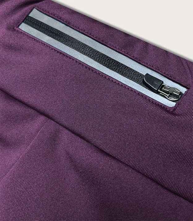 Legginsy treningowe damskie ciemny fiolet (54350)